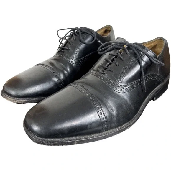 Cole Haan | Shoes | Cole Haan Mens Black Leather Cap Toe  display picture 3
